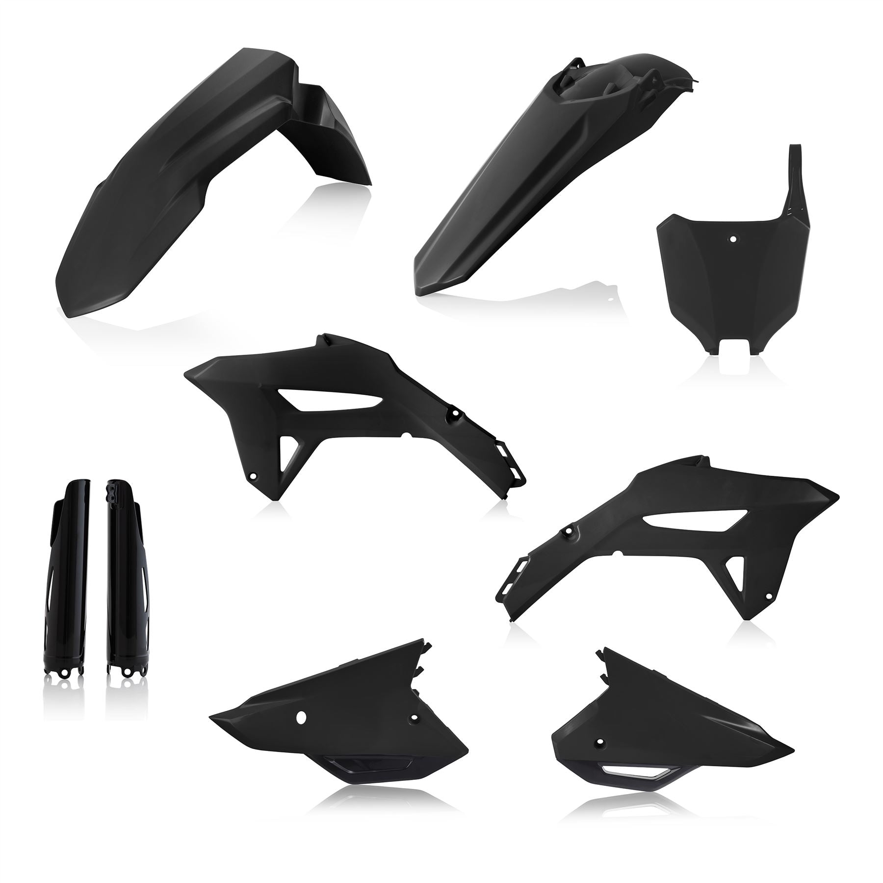 Acerbis Full Plastic Kit Black For Honda CRF 250R 2022-2024